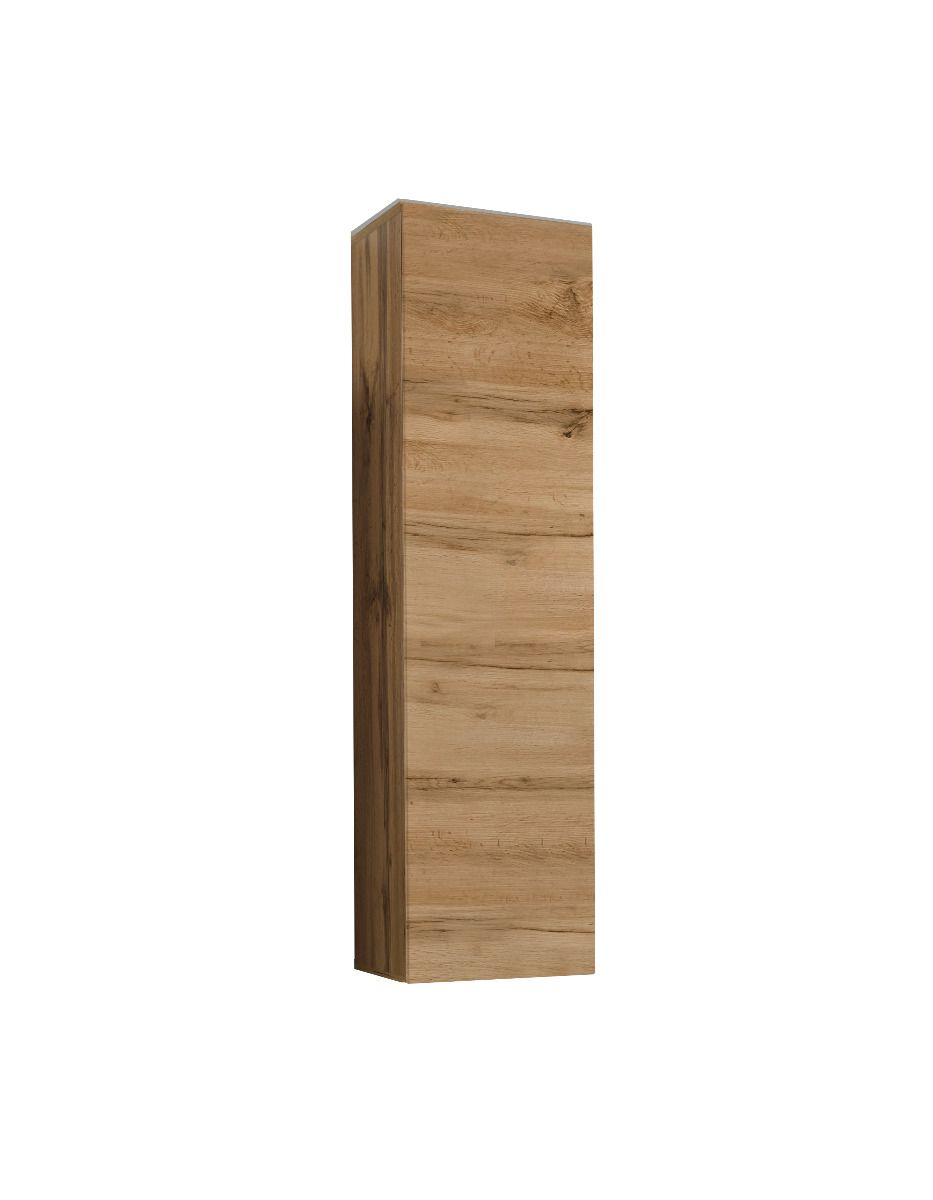 Modern wall unit Fardalen 08, color: oak Wotan - Dimensions: 120 x 30 x 30 cm (H x W x D), with push-to-open function