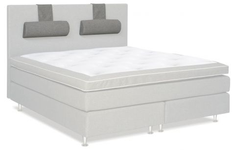 Neck cushion for Similan box spring bed - Measurements: 20 x 62 cm - Colour: Light Grey