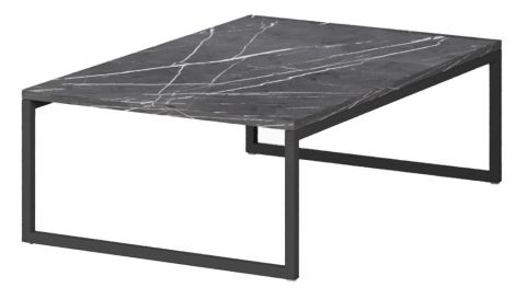 Coffee table Granollers 04, Colour: Black Marble - Measurements: 90 x 60 x 30 cm (W x D x H)