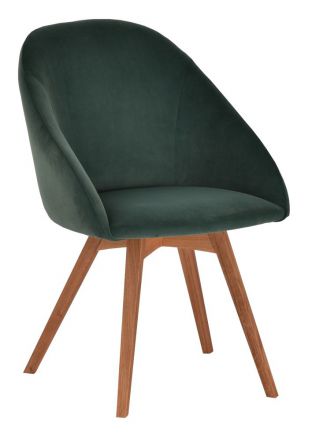 Chair Serrator 20, Colour: natural oak / green - Measurements: 85 x 58 x 56 cm (H x W x D)