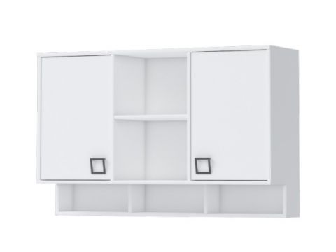 Wall cabinet 24, Colour: White - Measurements: 82 x 128 x 37 cm (H x W x D)