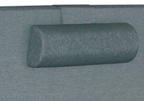 Neck cushion 02 - Measurements: 20 x 62 cm - Colour: Grey