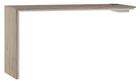 Extension for desk Cianjur, Colour: Oak / White - Measurements: 77 x 135 x 60 cm (H x W x D).