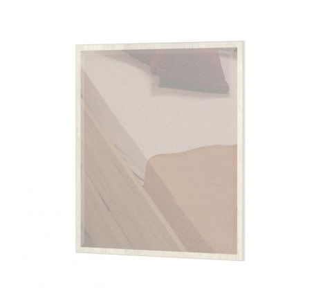 Mirror Lepa 23, Colour: Pine White - Measurements: 87 x 79 x 2 cm (h x w x d)