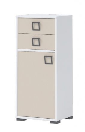 Dresser 22, Color: white/cream - Dimensions: 102 x 44 x 37 cm (H x W x D)