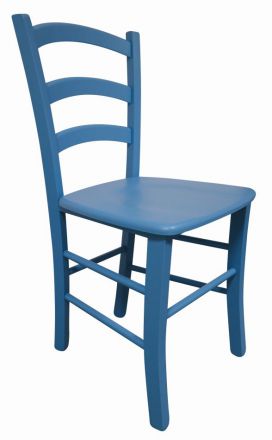 Chair Maridi 122, Colour: Blue, solid beech wood - Measurements: 86 x 43 x 43 cm (H x W x D)