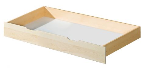 Drawer for bed 37, Colour: Natural, solid wood - 20 x 75 x 150 cm (H x W x L)