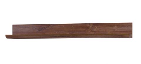 Suspended rack / Wall shelf Pikine 13, Colour: Dark Brown Oak - 16 x 136 x 18 cm (H x W x D)