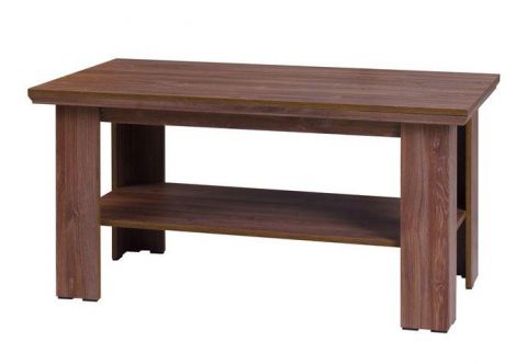 Coffee table Pikine 18, Colour: Dark Brown Oak - 125 x 65 x 56 cm (W x D x H)