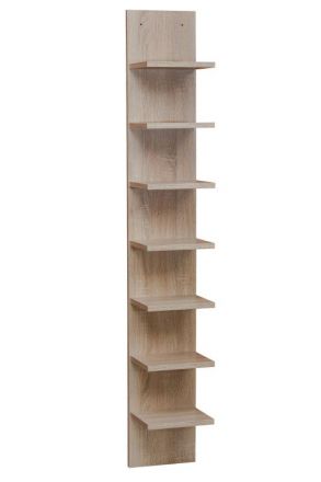 Suspended rack / Wall shelf Catamarca 19, Colour: Oak Sonoma - 160 x 25 x 20 cm (h x w x d)