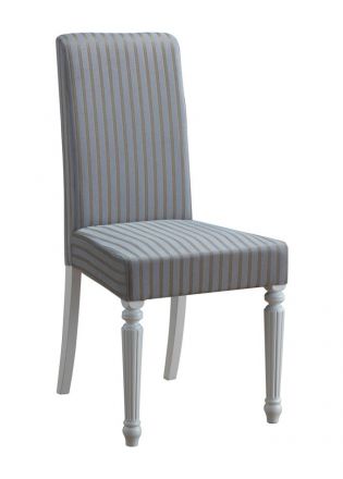 Chair Maridi 117, Colour: Grey / White, part solid wood - Measurements: 97 x 45 x 56 cm (H x W x D)