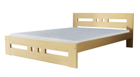 Single bed / Guest bed 39 incl. slatted frame, Colour: Natural, solid wood - 140 x 200 cm (W x L)