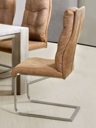 Chair Maridi 109, Colour: Brown - Measurements: 99 x 45 x 41 cm (H x W x D)
