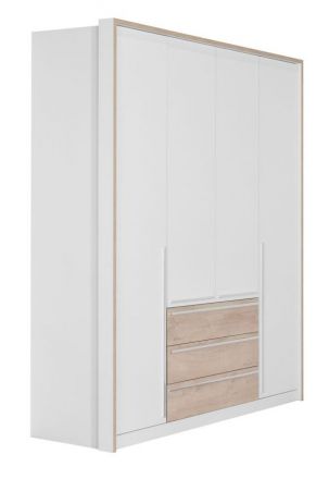 Hinged door cabinet / Closet Cerdanyola 01, Colour: Oak / White - Measurements: 216 x 195 x 56 cm (H x W x D)