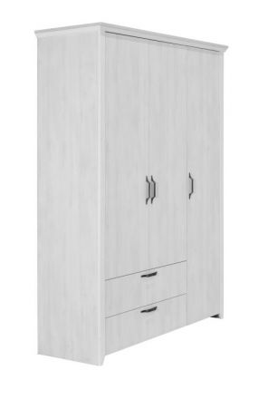 Hinged door cabinet / Closet Barrameda 03, Colour: White - Measurements: 220 x 167 x 58 cm (H x W x D).