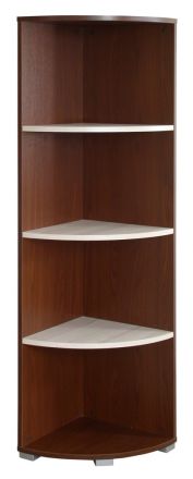 Corner shelf Cikupa 33, Colour: Wallnut / Elm - Measurements: 160 x 40 x 40 cm (H x W x D)