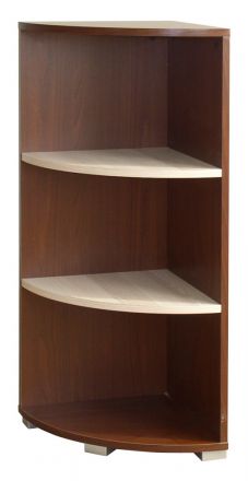 Corner shelf Cikupa 32, Colour: Wallnut / Elm - Measurements: 103 x 40 x 40 cm (H x W x D)