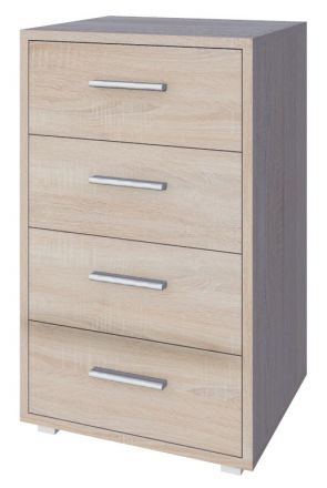 Chest of drawers Garut 05, Colour: Sonoma Oak - Measurements: 80 x 50 x 40 cm (H x W x D)