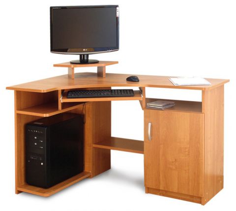 Desk Banjaran 12, Colour: Alder - Measurements: 76 x 124 x 86 cm (H x W x D)
