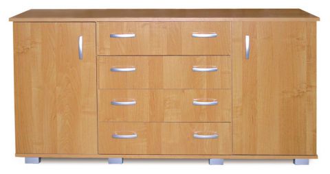 Chest of drawers Kebumen 02, Colour: Alder - Measurements: 78 x 150 x 39 cm (H x W x D)
