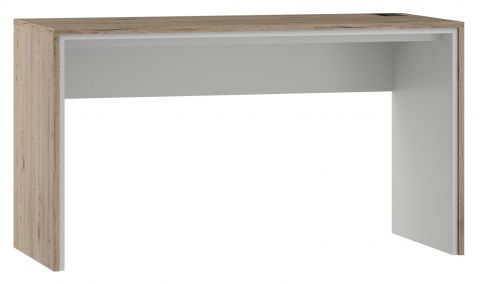 Desk Cianjur 02, Colour: Oak / White - Measurements: 77 x 150 x 60 cm (H x W x D)