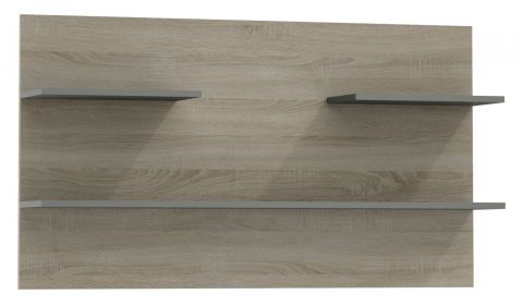 Suspended rack / Wall shelf Ciomas 14, Colour: Sonoma Oak / Grey - Measurements: 70 x 125 x 23 cm (H x W x D)