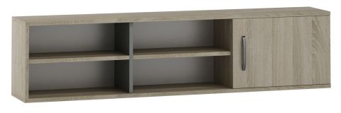 Wall cabinet Ciomas 16, Colour: Sonoma Oak / Grey - Measurements: 35 x 135 x 23 cm (H x W x D)
