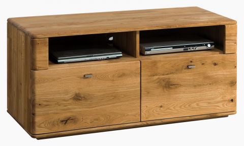 TV base cabinet Lencois 11, Colour: Natural, solid oak oiled and brushed - Measurements: 55 x 121 x 48 (H x W x D)