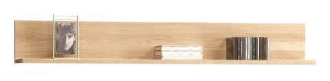 Suspended rack / Wall shelf Jussara 08, Colour: Light Brown, oak partial solid - 24 x 163 x 20 cm (h x w x d)