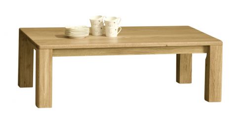 Coffee table Jussara 16, Colour: Natural, Partial solid Oak - 120 x 75 x 39 cm (W x D x H)