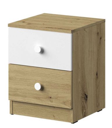 Desk cabinet Sirte 09, Colour: Oak / White matt - Measurements: 50 x 40 x 40 cm (H x W x D)