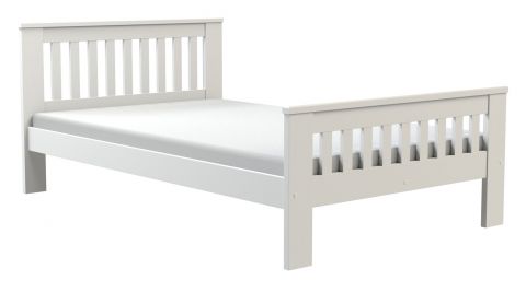 Single bed / Guest bed Caesio 04, solid wood, Colour: White - Lying surface: 120 x 200 (w x l)
