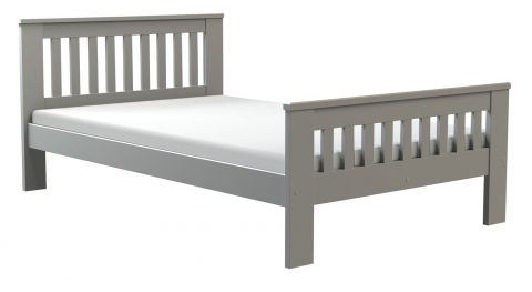 Single bed / Guest bed Caesio 04, solid, Colour: Anthracite - Lying surface: 120 x 200 (w x l)