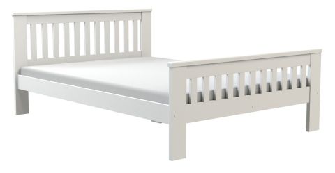 Single bed / Guest bed Caesio 04, solid wood, Colour: White - Lying surface: 140 x 200 (w x l)