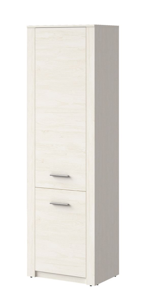 Wardrobe Schleie 01, color: pine white - Dimensions: 191 x 59 x 40 cm (H x W x D)