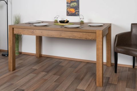 Dining table Sardona 06, Colour: Oak Brown - 160 x 90 cm (W x D)