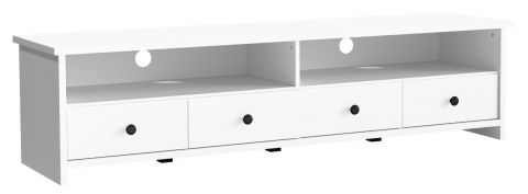 TV base cabinet Badus 13, Colour: White - 42 x 168 x 43 cm (H x W x D)