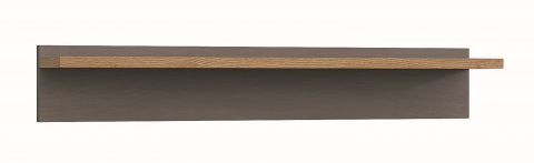 Suspended rack / Wall shelf Montalin 03, Colour: Oak / Grey - 16 x 100 x 18 cm (h x w x d)