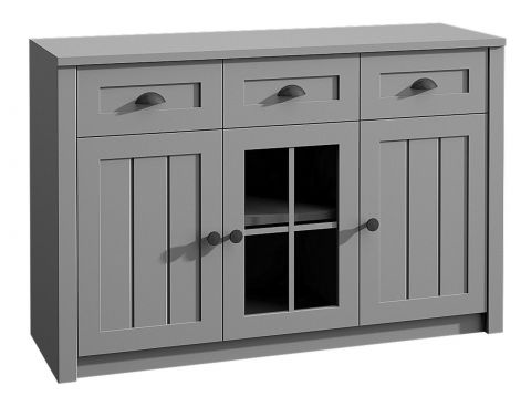 Dresser Segnas 01, Colour: Grey - 88 x 130 x 43 cm (h x w x d)