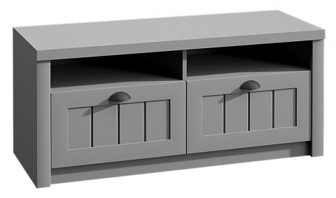Bench with storage Segnas 05, Colour: Grey - 49 x 111 x 43 cm (h x w x d)