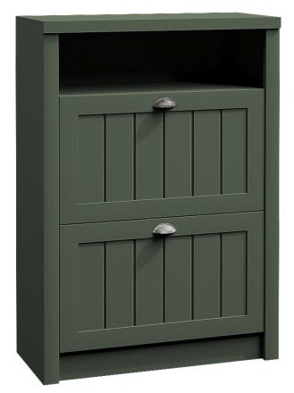 Shoe cabinet Segnas 10, Colour: Green - 113 x 82 x 36 cm (h x w x d)