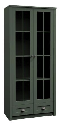 Display case Segnas 14, Colour: Green - 198 x 90 x 43 cm (h x w x d)