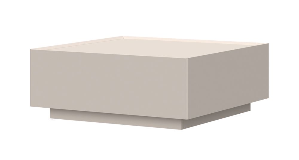 Asau 15 coffee table, color: cashmere - Dimensions: 90 x 90 x 36 cm (W x D x H)