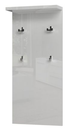 Wardrobe Garim 55, Colour: White High Gloss - Measurements: 100 x 46 x 17 cm (H x W x D)
