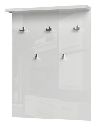Wardrobe Garim 56, Colour: White High Gloss - Measurements: 100 x 76 x 17 cm (H x W x D)