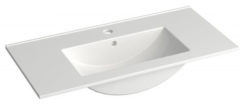 Bathroom - Washbasin Bokaro 08, Colour: White - 13 x 81 x 39 cm (H x W x D)