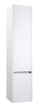 Bathroom - Tall cabinet Kolkata 85, Colour: White Glossy - 160 x 35 x 35 cm (h x w x d)
