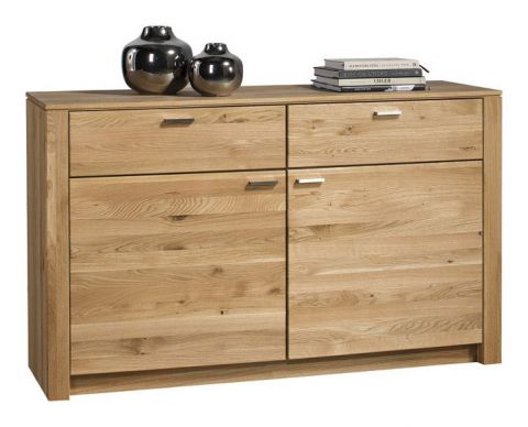 Chest of drawers Fabalis Natural oiled Oak 04, partial solid - 79 x 132 x 41 cm (h x w x d)