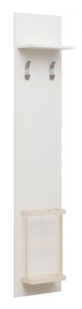 Wardrobe Sabadell 05, Colour: White - 199 x 40 x 31 cm (h x w x d)