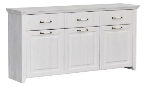 Chest of drawers Bibaor 04, Colour: Oak White - 84 x 167 x 41 cm (H x W x D)